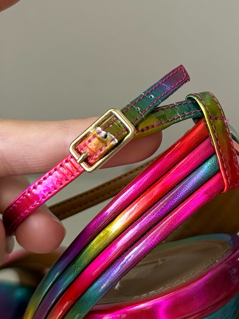 EUC Aquazzura Sundance platform 35 $895 - Picture 14 of 16